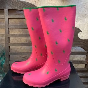 New Polo Sport Ralph Lauren Rubber Boots